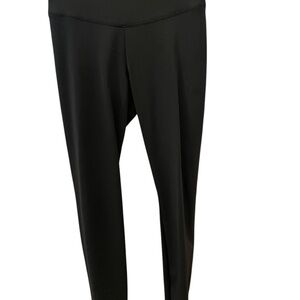 White House Black Market Runway Leggings, Shiny Black, Size 4, 88% Nylon.